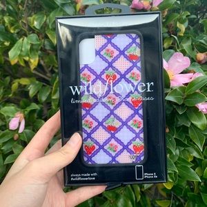 ❁ berry jam wildflower iphone case ❁